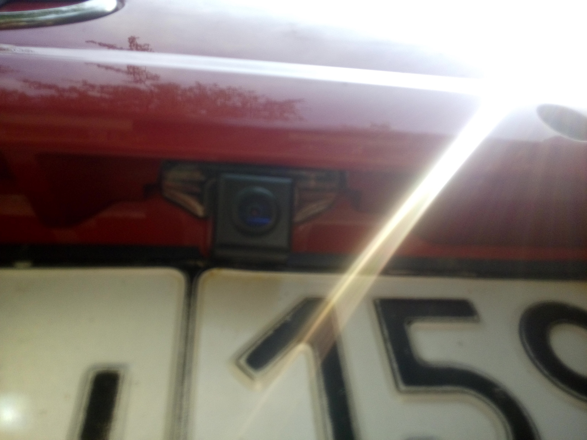 Камера заднего вида. — Toyota Corolla (140/150), 1,6 л, 2008 года ...