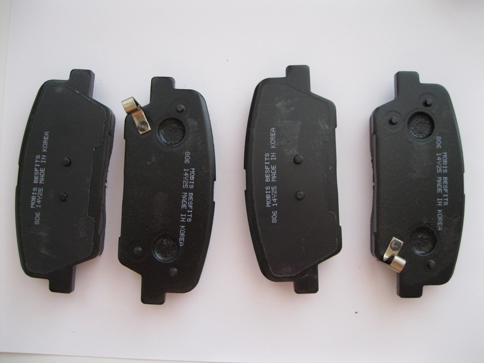 колодки задние santa fe