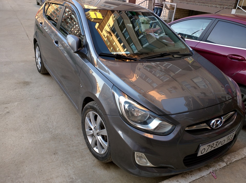 летняя резина — Hyundai Solaris (1G), 1,6 л, 2012 года | шины | DRIVE2