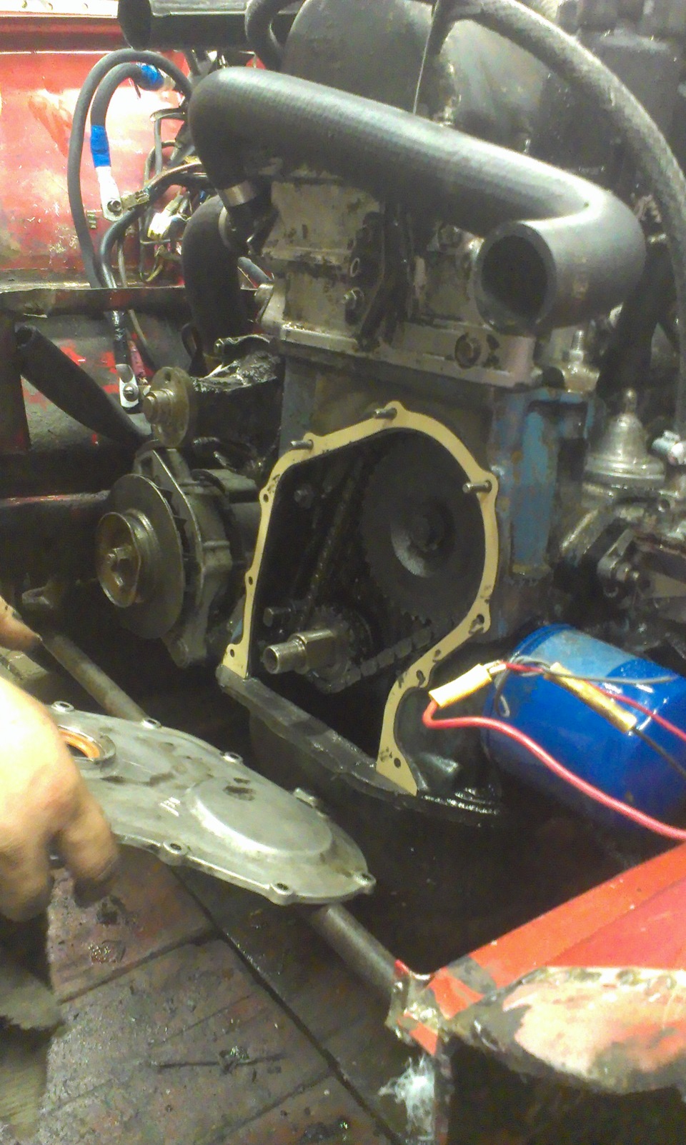 4] [08.03.2015] [Замена сальника на маховике.]. — Lada 21013, 1,2 л ...