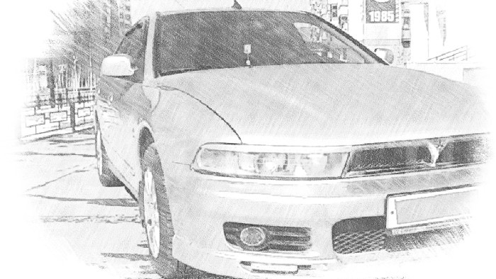 Митсубиси галант рисунок