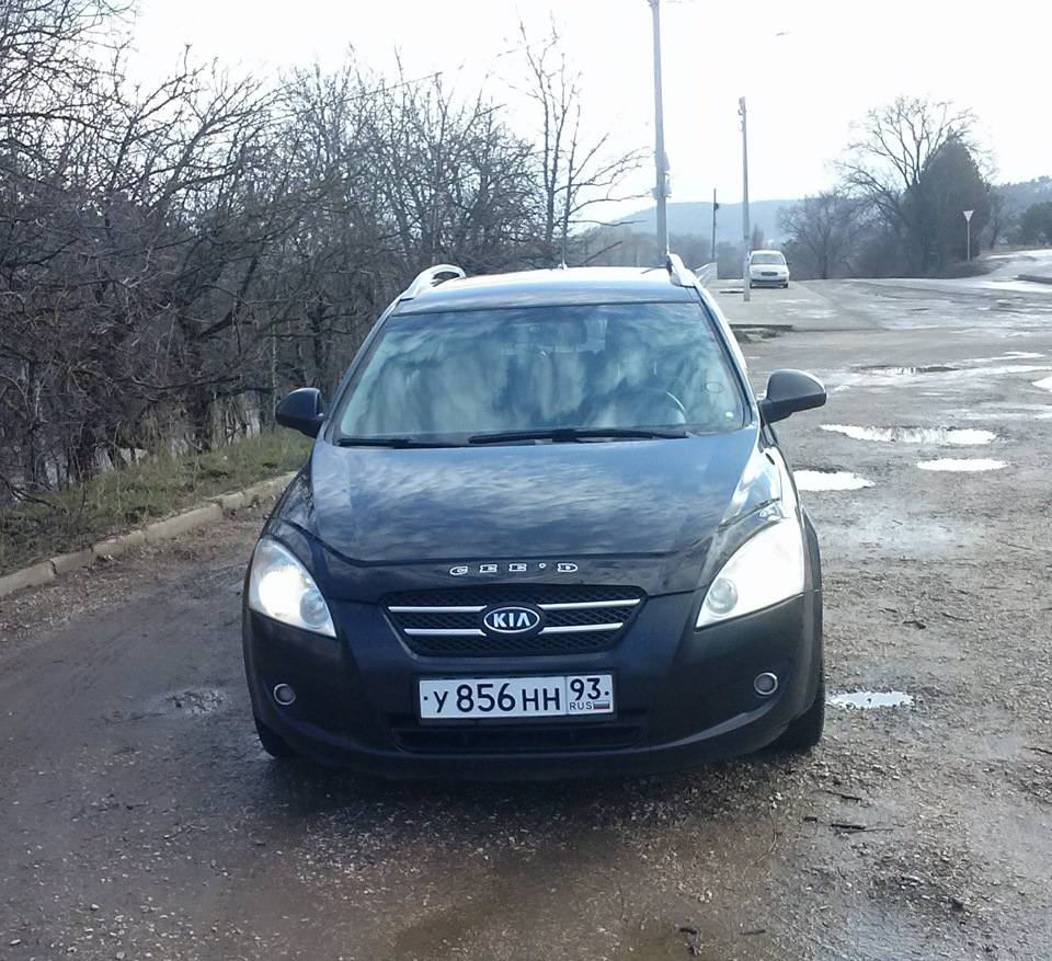 Ветровики+ мухобойка — KIA Ceed SW (1G), 1,6 л, 2007 года | стайлинг ...