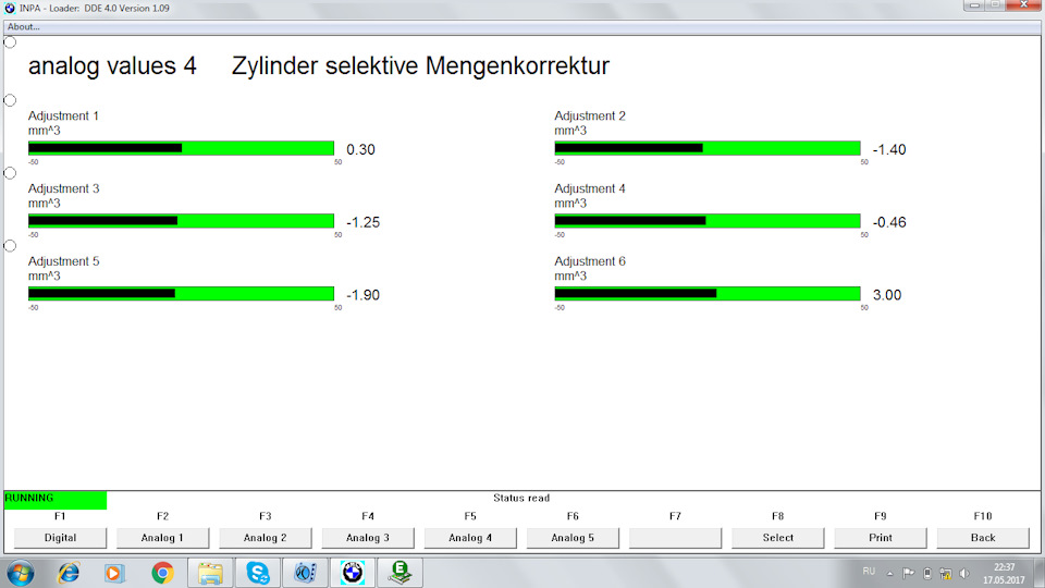 Коррекция форсунок bmw m57