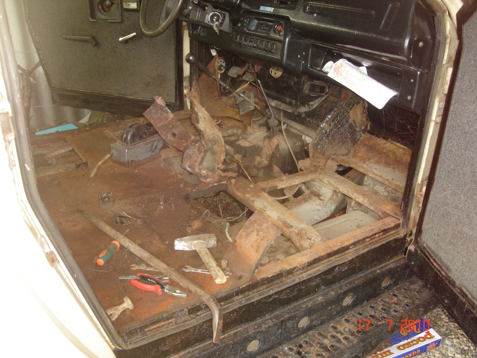 Когда делали днище — АС1913 Ладога, 2,5 л, 1996 года | кузовной ремонт ...