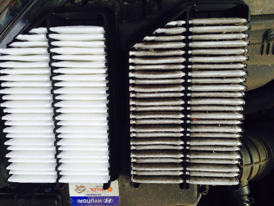 Меняем воздушный фильтр! — Hyundai Elantra (5G), 1,8 л, 2013 года ...