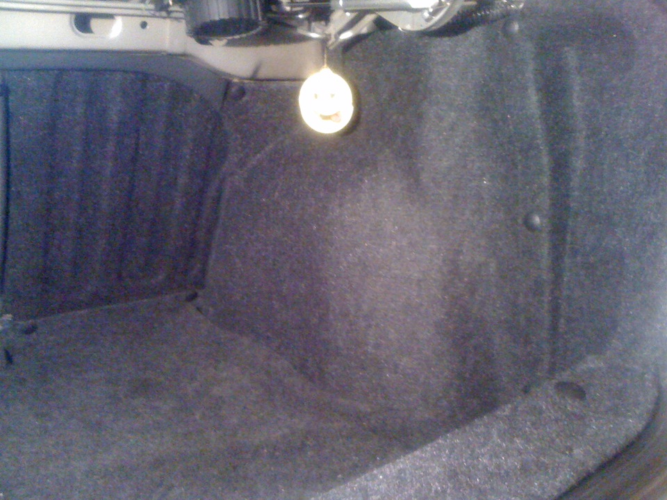 Оклейка багажника карпетом полностью готова — Daewoo Lanos, 1,6 л, 2007 ...