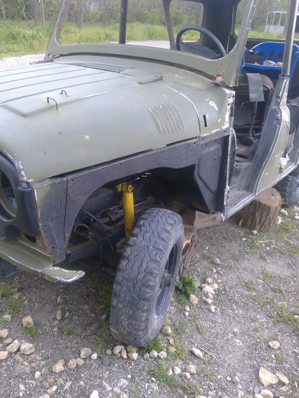 ПОДГОТОВКА К НАНЕСЕНИЮ ГРУНТА — УАЗ 469, 2,4 л, 1973 года | кузовной ...