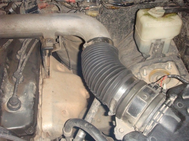 резиновая гофра с ДМРВ на ДЗ — Suzuki Vitara (1G), 1,6 л, 1992 года ...