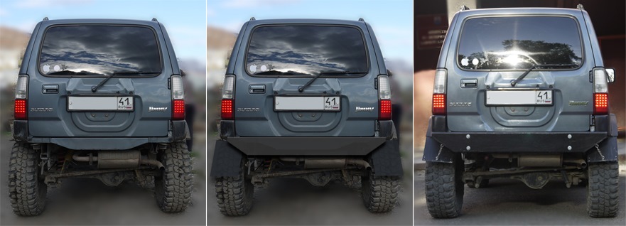 Как снять задний бампер сузуки джимни Задний бампер - Suzuki Jimny, 0,7 л, 2005 года тюнинг DRIVE2