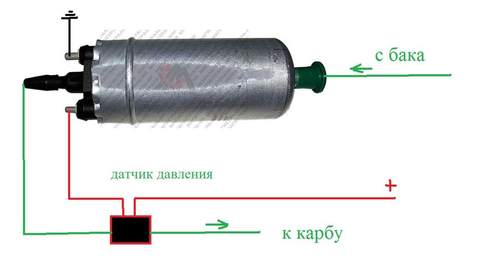 Схема подключения электробензонасоса