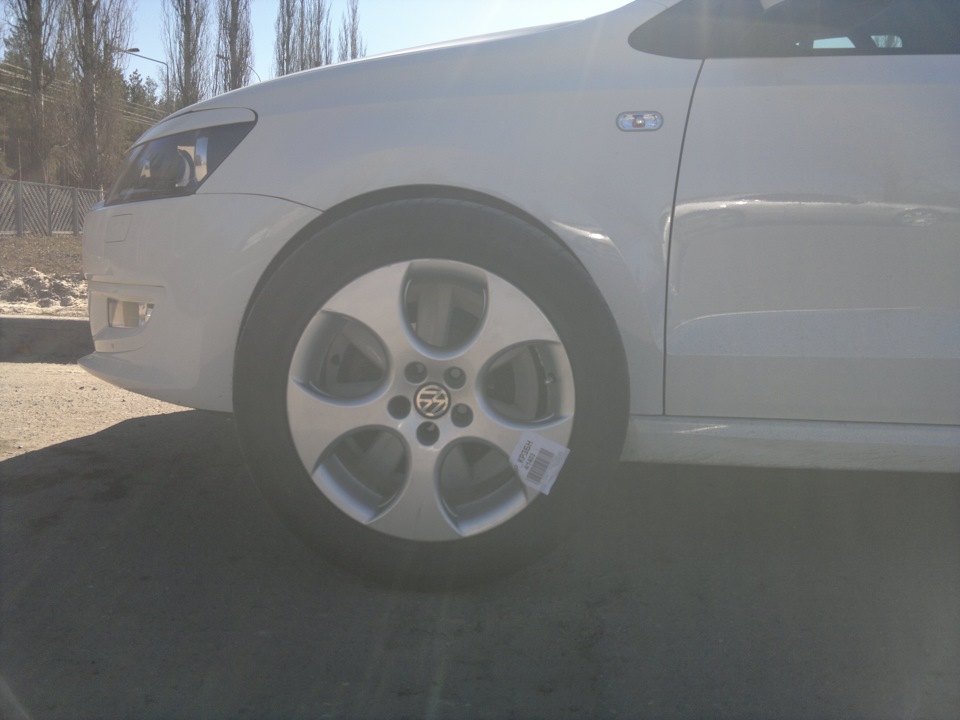 тизерок.диски поло gti R16 .наконец то — Volkswagen Polo Sedan, 1,6 л ...