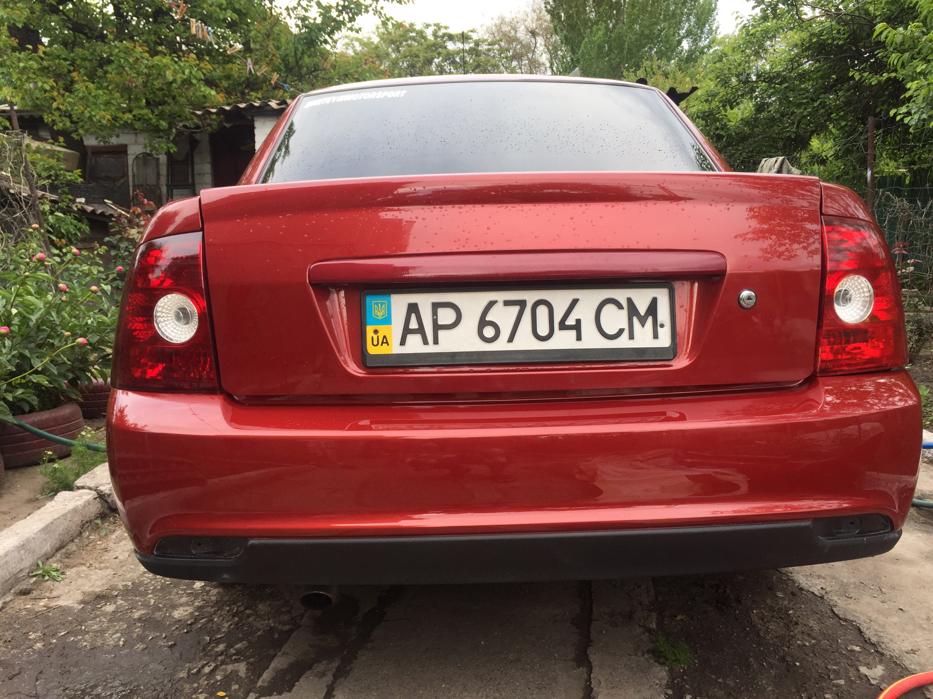 задний бампер приора 1 седан