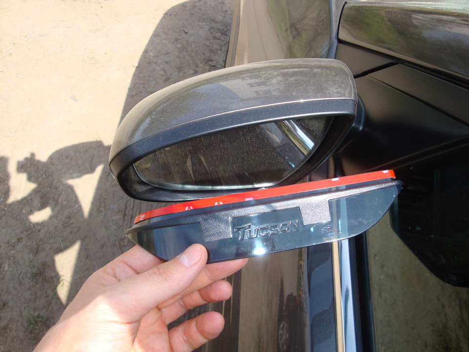 Примерка козырьков. — Hyundai Tucson (TL)