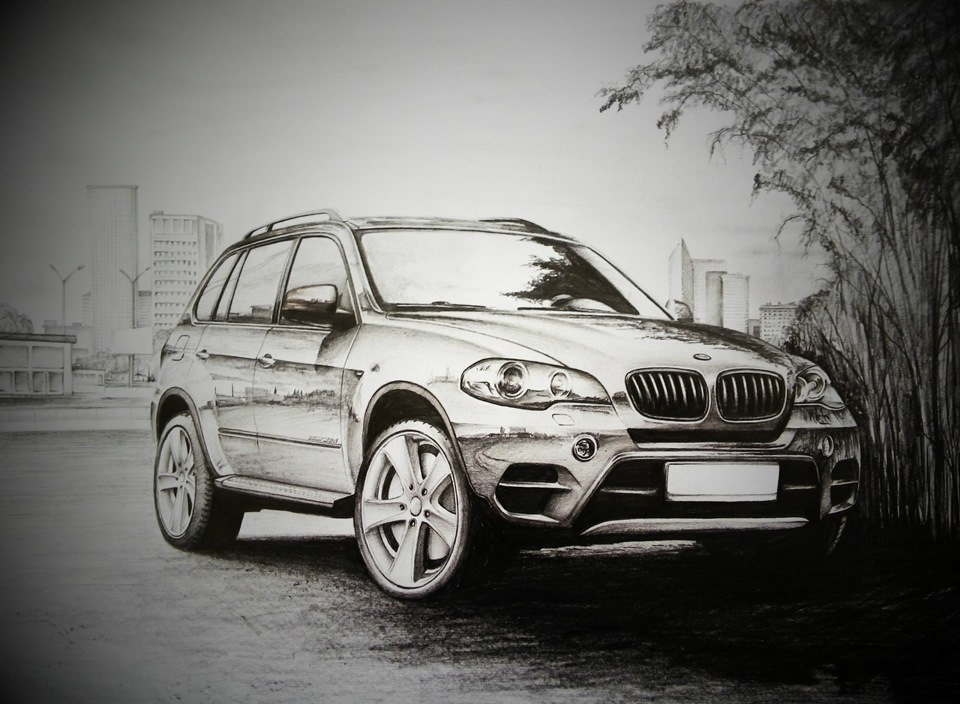 Bmw x7 рисунок