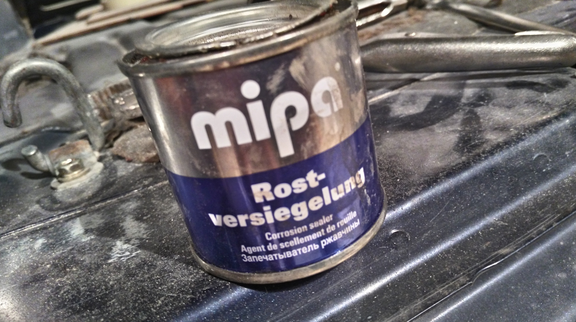 запечатыватель ржавчины mipa, 100мл. запечатыватель ржавчины mipa. запечатыватель ржавчины mipa 100ml. запечатыватель ржавчины mipa 1л. Mipa p-96 anti rust шпатлевка антикоррозионная 2кг.