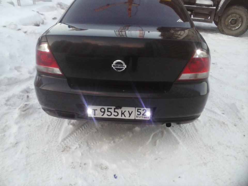 Доп. освещение на задний ход - Nissan Almera II (N16), 1,5 л, 2004 года аксессуа