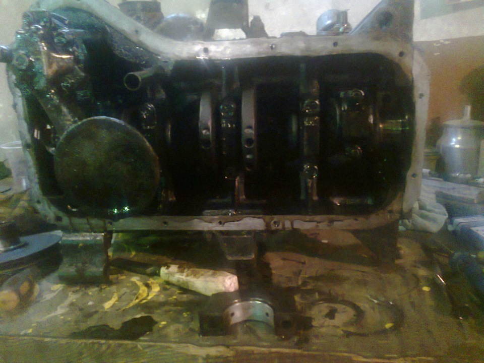 Устранение осевого люфта колен.вала. — Lada 2101, 1,2 л, 1977 года ...