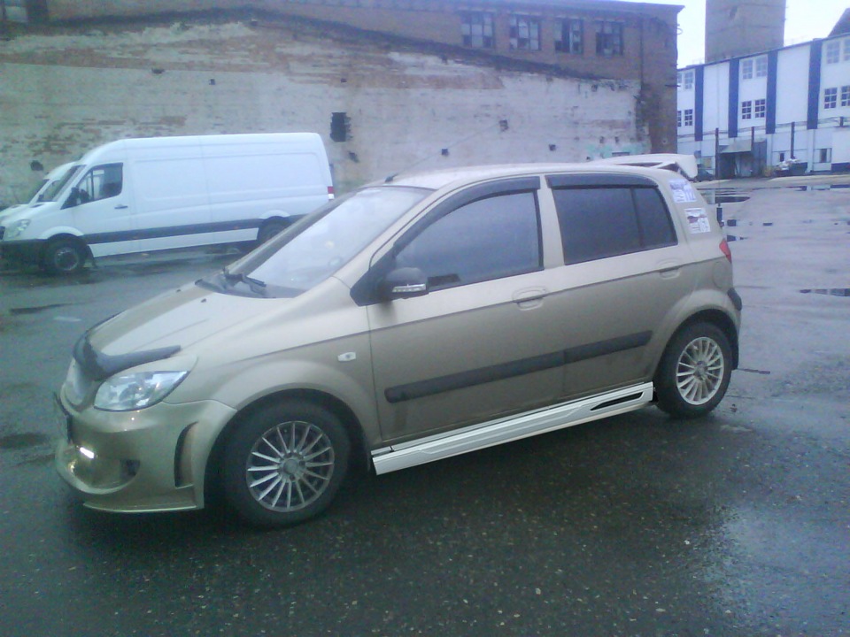 Пороги — Hyundai Getz, 1,4 л, 2010 года | тюнинг | DRIVE2