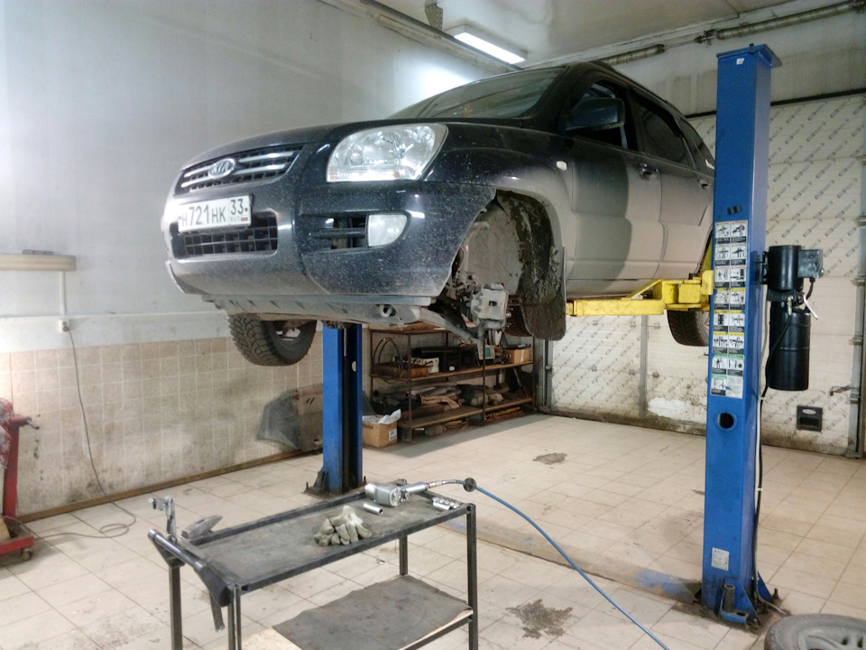 Думал резина зимняя шумит, Ан нет подшипник 😀 — KIA Sportage (2G), 2 л ...