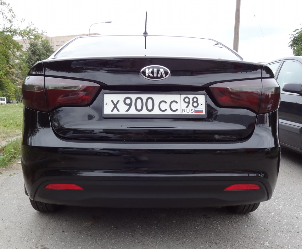 Бампер задний белый Kia Rio 3 рест 2016 купить в Москве Технопласт 866114Y500 Ав