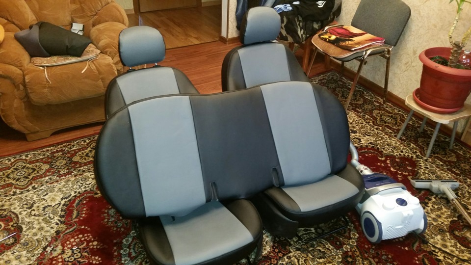 Установка чехлов из экокожи — KIA Rio (3G), 1,6 л, 2012 года ...