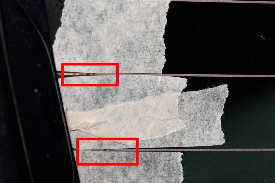 Восстановление нитей обогрева заднего стекла — Mercedes-Benz E-class ...