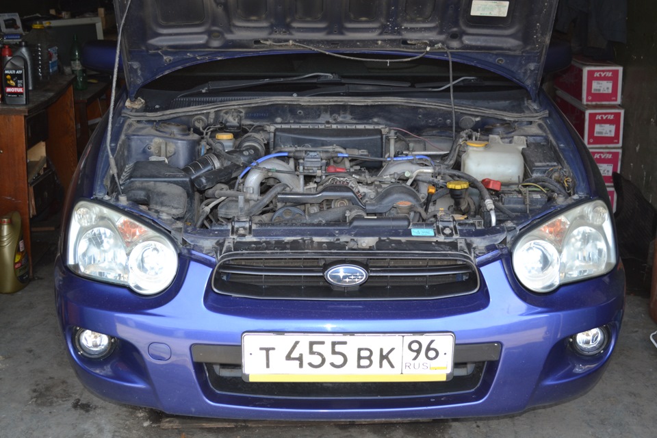Масло в Гур — Subaru Impreza (GD/GG), 2 л, 2002 года | плановое ТО | DRIVE2