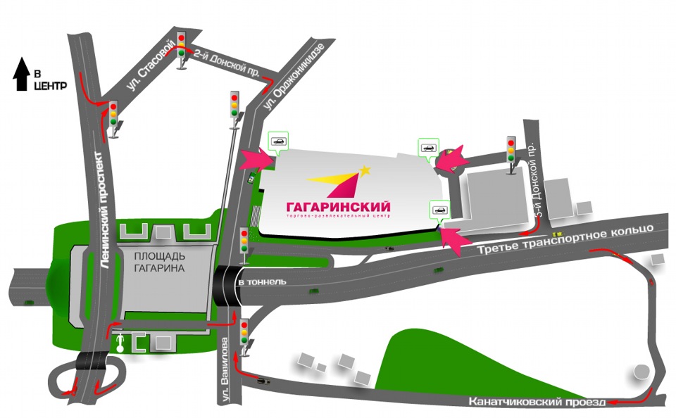 Тц гагаринский схема магазинов