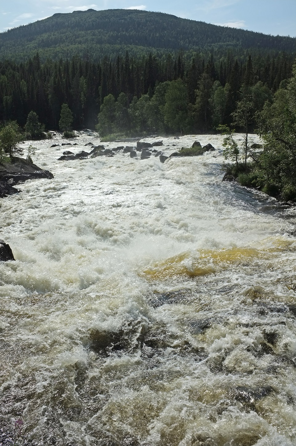 Водопад Киваккакоски в Паанаярви