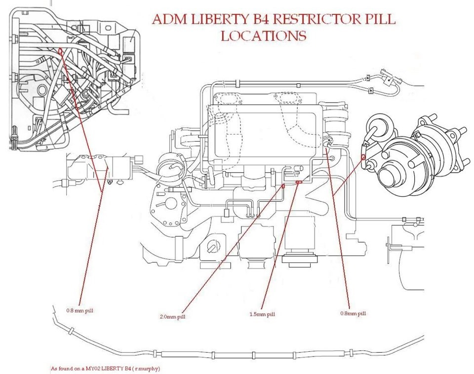 Схема вакуумных трубок 1jz ge