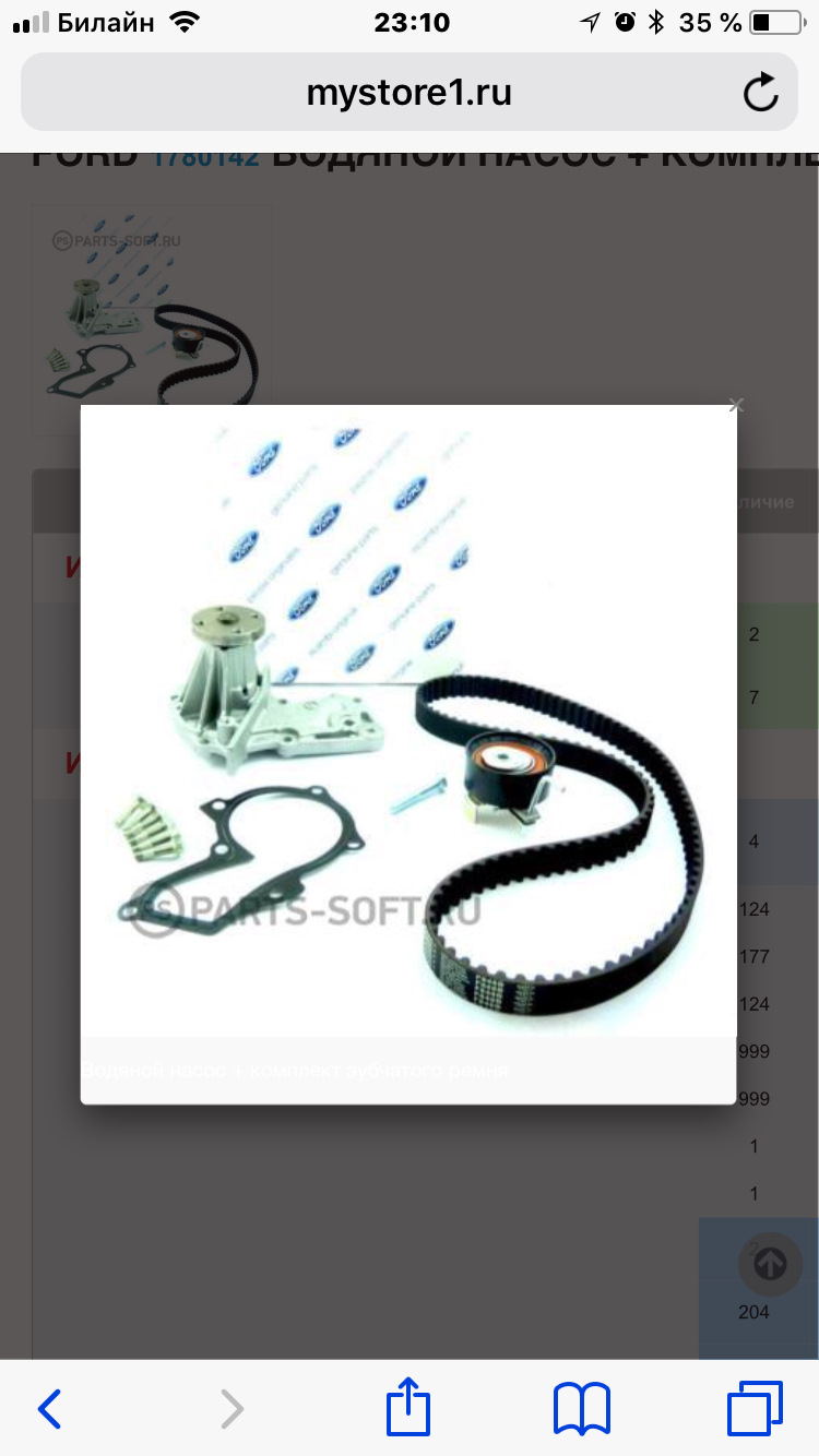 Помогите пожалуйста! Нужен ремень ГРМ — Ford Fusion, 1,6 л, 2006 года ...