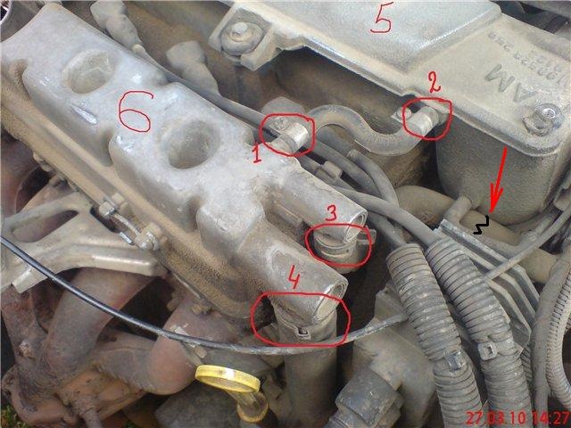 Опель вектра б 1997 1.6 как подключить вакуумные шланги