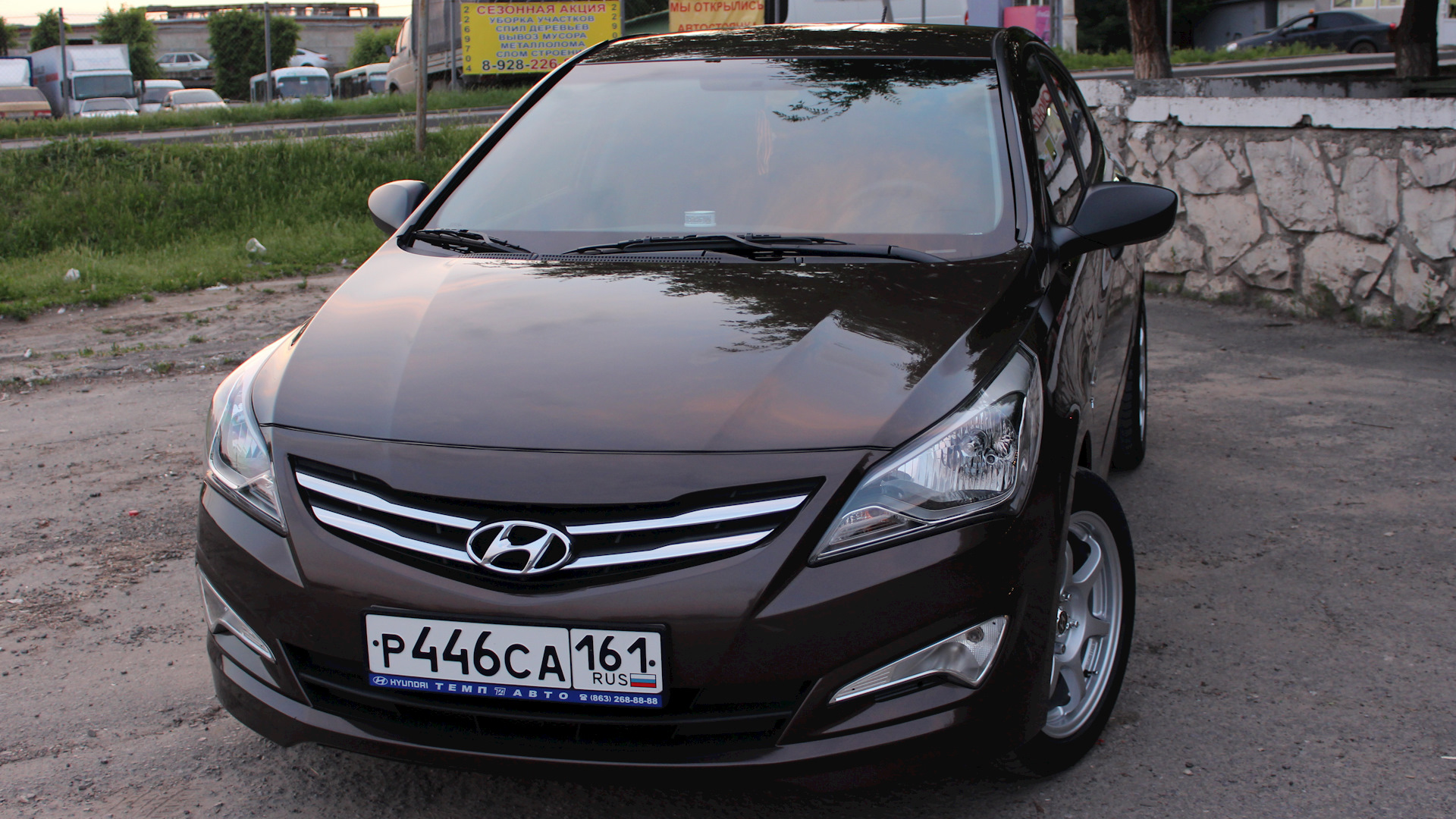 Hyundai Solaris 1.6 бензиновый 2015 | Шоколад на DRIVE2