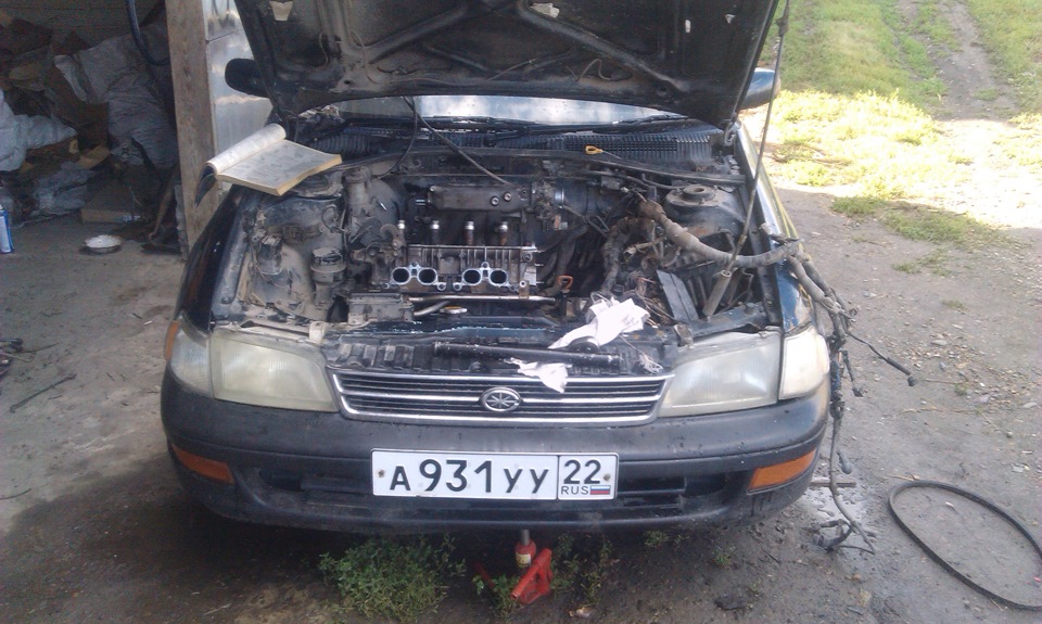 Полировка фар зубной пастой и войлоком)))) — Toyota Corona (T190), 1,8 ...