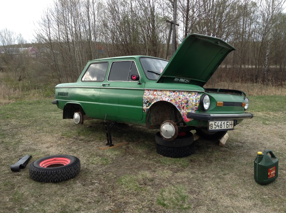 Колеса — ЗАЗ 968, 2 л, 1986 года | шины | DRIVE2
