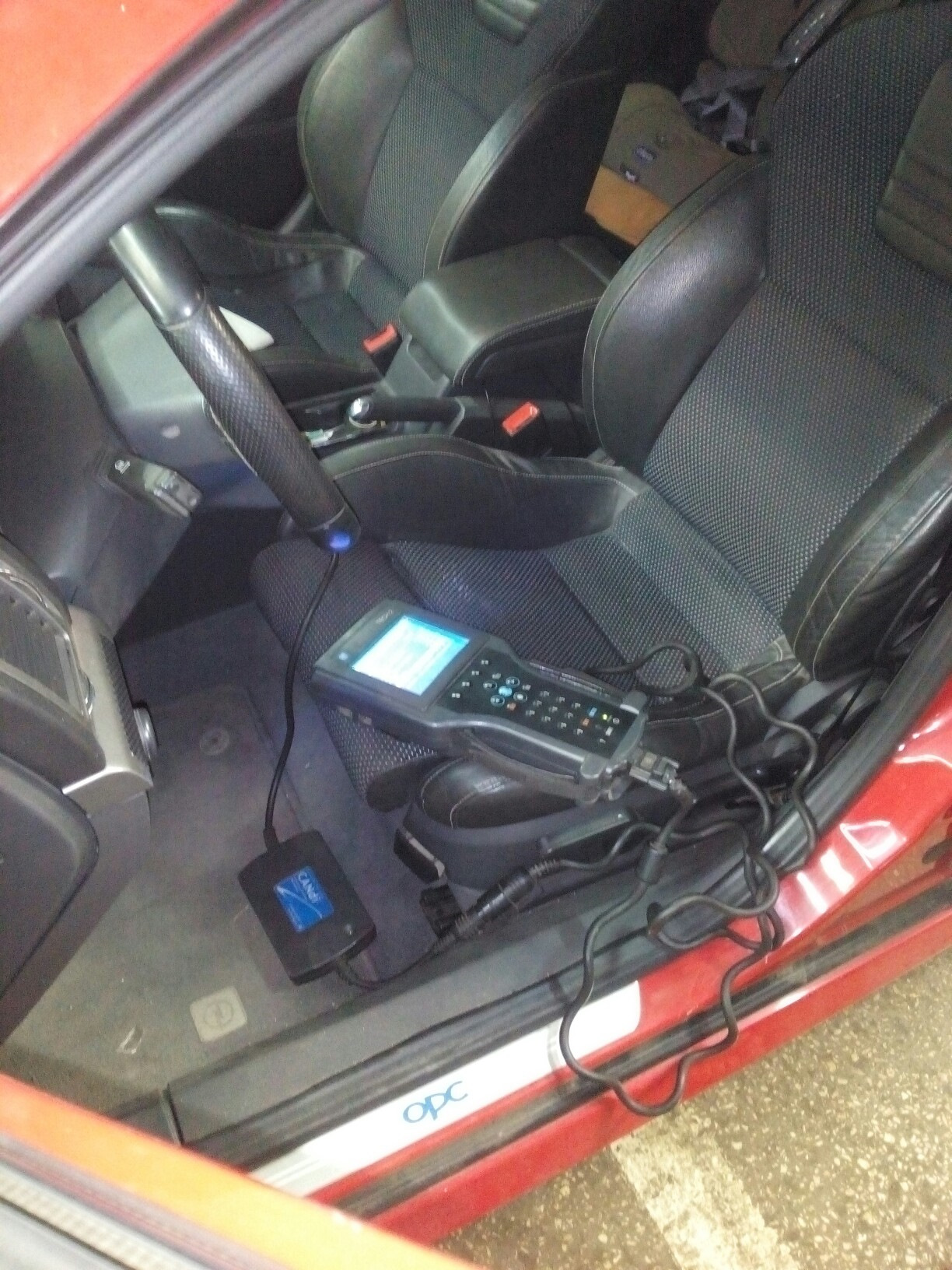 Откалибровали датчик положения руля. — Opel Vectra C OPC, 2,8 л, 2006 ...