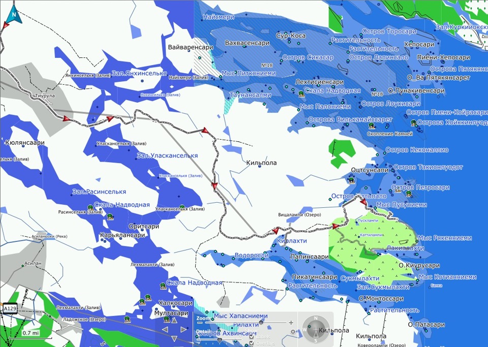 Карта осадков новая ладога