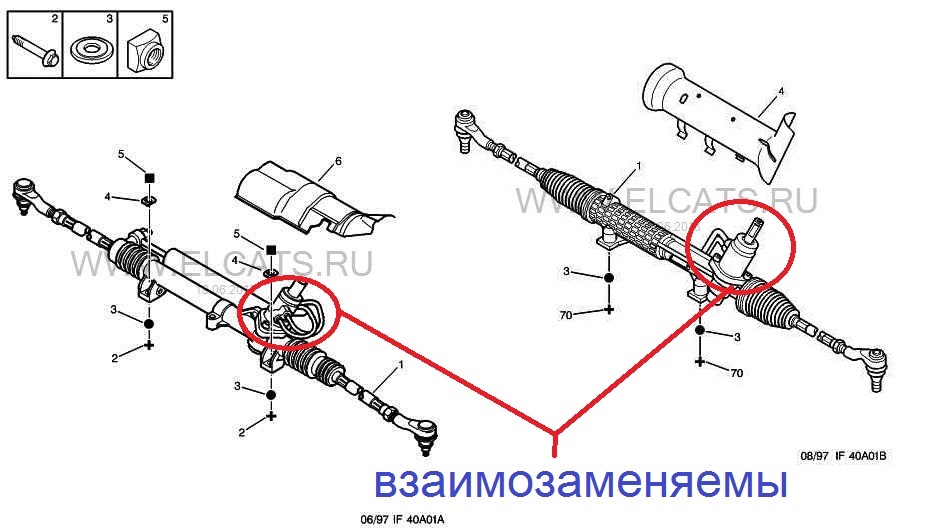 Схема рулевой рейки пежо боксер