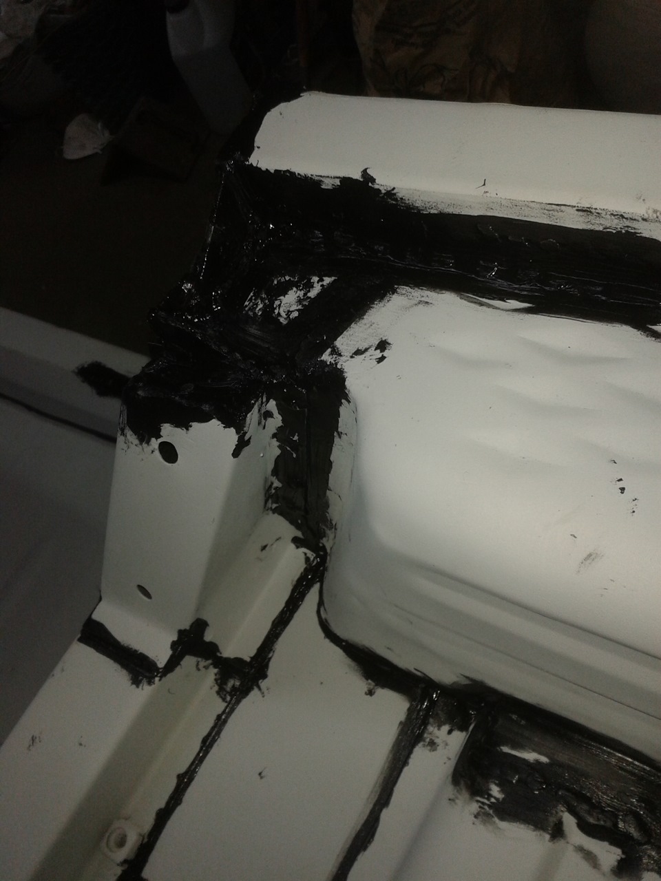 Подготовка к покраске и оброюотки днища — УАЗ 469, 2,5 л, 1973 года ...