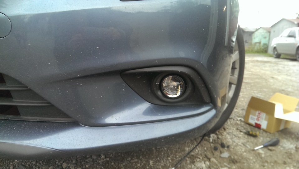 Би-линзы вместо штатных туманок — Mazda 6 (3G) GJ, 2 л, 2012 года ...