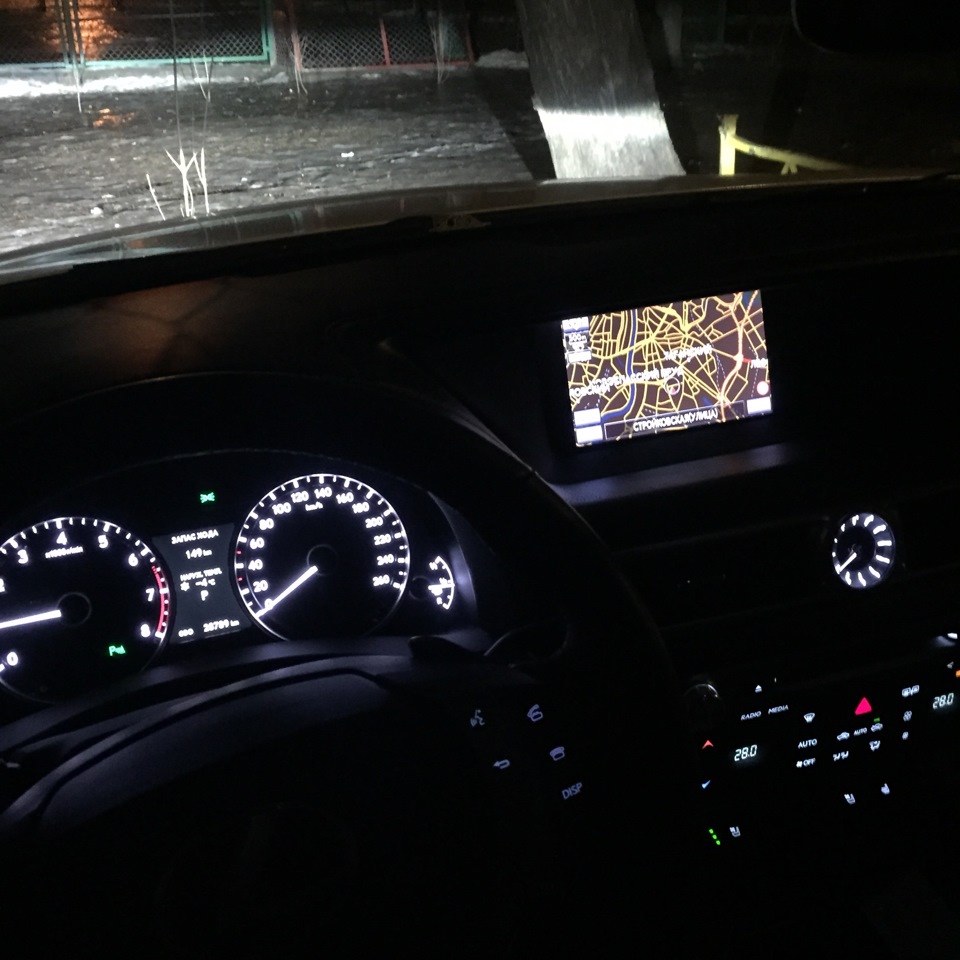 Навигация на штатный монитор. — Lexus GS (L10), 2,5 л, 2012 года ...