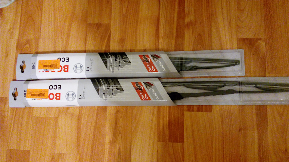 Каркасные дворники на зиму Bosch Eco и бескаркасные дворники на лето ...