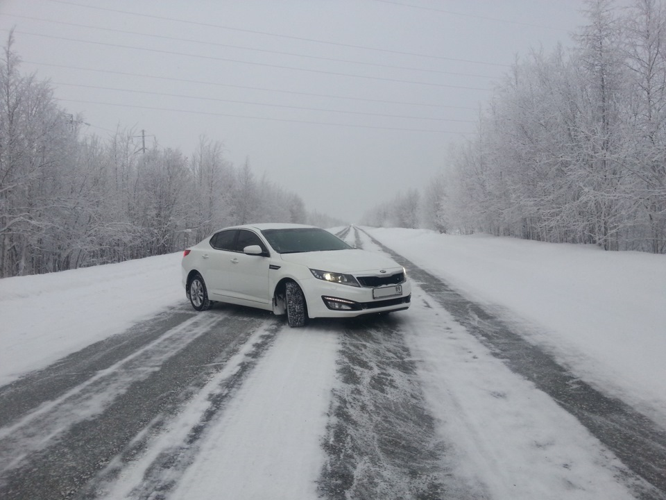 Kia Optima 2022 зима