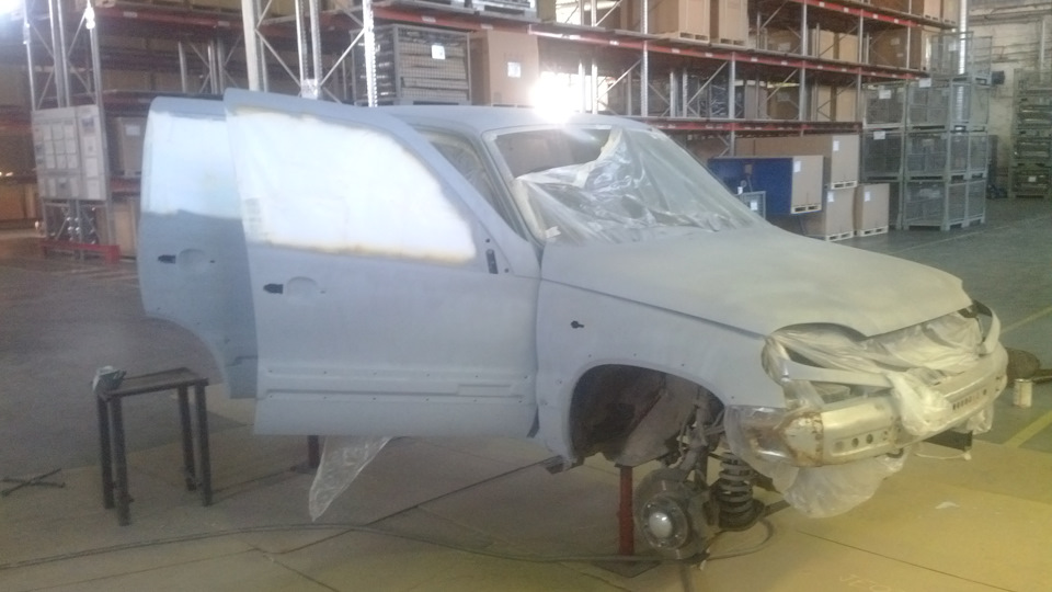 Покраска ТиТАН 4 слоя колер + 3 черный — Chevrolet Niva, 1,7 л., 2004 ...