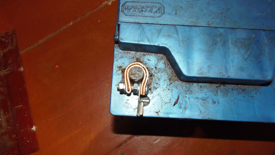 Самодельные медные клеммы — LADA 2115, 1,5 л., 2005 года | электроника ...