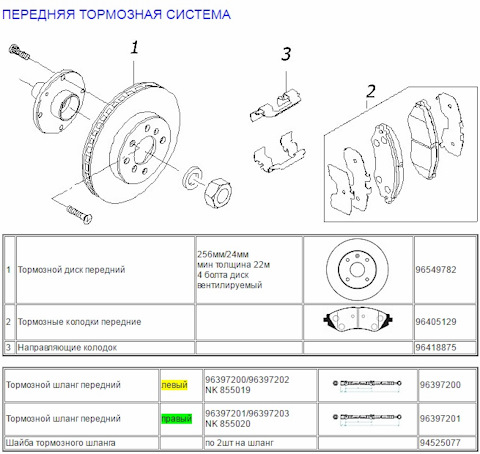 96397203 Шланг тормозной системы GM | Запчасти на DRIVE2