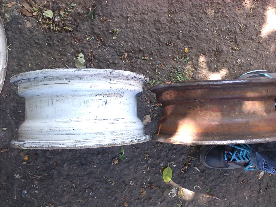 Шестеровские диски: R13 / j5.5 / ET29 / 4x100 — Lada 2101, 1,7 л, 1975 ...