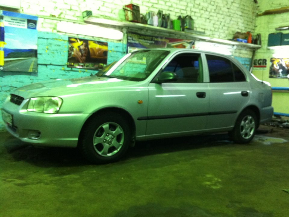 Увеличил клиренс до 180мм. — Hyundai Accent (2G), 1,5 л, 2003 года ...