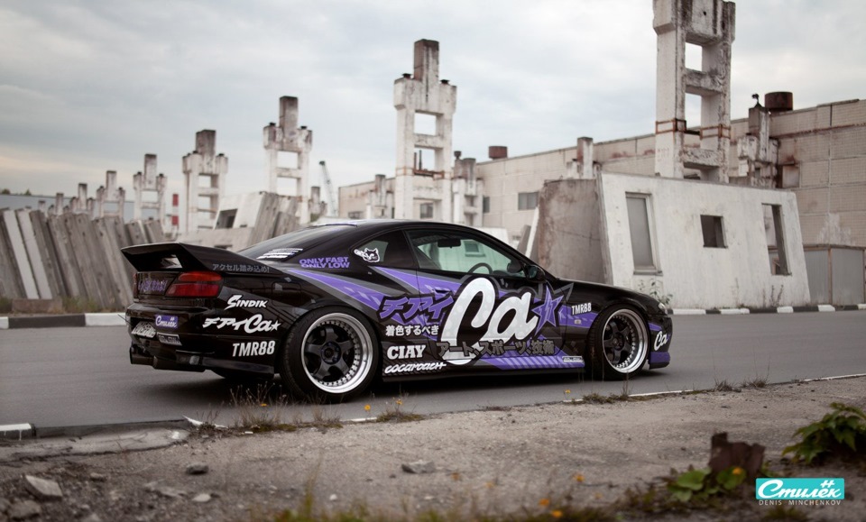 Nissan Silvia s13 Drift livery развертка винила