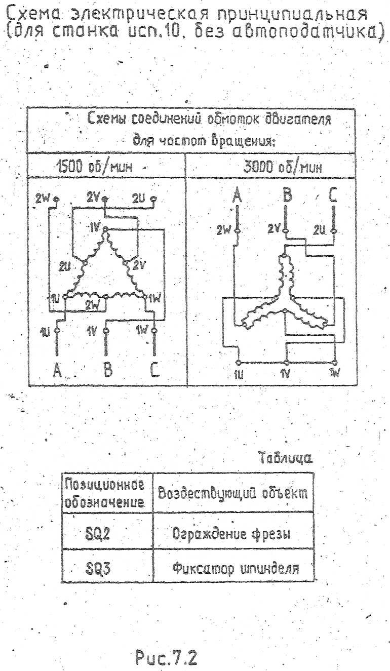 2 скоростной асинхронный двигатель схема подключения